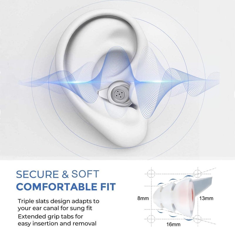 TACTIC STAR Shooting Earplugs for Pickup Sound, 30 dB NRR Hearing Protection - Silicone & Reusable Ear Plugs for Outdoor Shooting, Firing Range & Hunting, White - Image 3